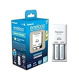 eneloop Compact Ladegerät, für 1-2 AA/AAA NI-MH Akkus, 10 Stunden...