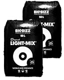 Growkingz Biobizz Lightmix Erde, Biobizz Light Mix 2 x 50L Säcke, Gesamt...