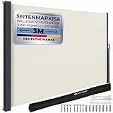 KESSER® Seitenmarkise ausziehbar Markise 180 x 300 cm Blickdicht...