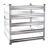 Wiltec Gartenkomposter 120 x 120 x 90 cm, Komposter aus Metall,...