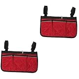 Toyvian 2 Stück Rollstuhltasche für Armlehne Praktische Seitentasche mit...