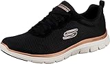 Skechers Damen Flex Appeal 4.0 Brilliant View Walking-Schuh, Black Mesh...