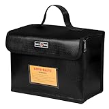 Lipo Batterie Beutel, 25,5 x 18 x 12 cm Explosionssicherer Feuerfestem...