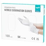 EUROPAPA® 100x Nitrilhandschuhe Weiss Box Einweghandschuhe...