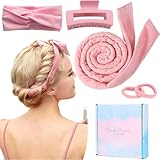 Neu Lockenwickler Locken Ohne Hitze,Heatless Curls Band Samt mit Haarnadel...