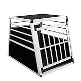 Thanaddo Alu Hunde Autotransportbox – Auto Hundebox robust & pflegeleicht...