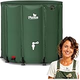 Plonos Regentonne Regenfass 1000 L Mit Auslaufhahn PVC UV Beständig 96 x...