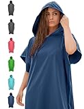 NirvanaShape Handtuch-Poncho für Erwachsene, Umziehhilfe & Handtuch...