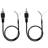 Greluma 2 Stk 30 cm Lautsprecherkabel RCA Stecker Klinkenstecker auf...