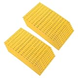 MOTHNUR 20 Selbstklebende Steckschlüssel Etiketten Gelb...