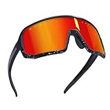 NAKED Optics VOLT Sportbrille, Bike Brille, UV400, TR90 Rahmen, wechselbare...