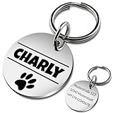 Edelstahl Hundemarke mit Gravur - ⌀25mm oder 30mm - Personalisiert mit...