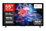 TCL 55V6C 55 Zoll Direct LED TV, 4K HDR Fernseher, Smart TV mithilfe von...