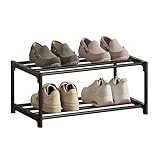 XIANGLV 2-Stöckiges Schuhregal Klein, Schlank Mit Anti-Rost-Beschichtung,...