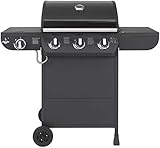 Gasgrill Columbus von EL Fuego® 3 + 1 Brenner Grill Smoker Grillwagen BBQ,...