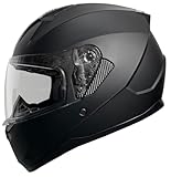 Integralhelm Motorradhelm Rallox 67 Größe M schwarz matt Motorrad Roller...