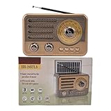 Solarradio, AM FM SW für den Außenbereich, kompakte LED-Taschenlampe für...