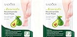 2 Paar Fußmaske, Hornhaut Socken, Hornhaut Entfernung Fuß Peeling Maske,...