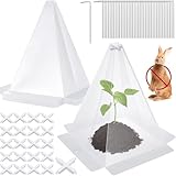 KAHEIGN 20Pcs Pflanzenhut Frostschutz Schneckenschutz Pflanzenglocken, 28 x...