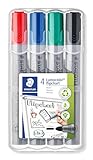 STAEDTLER Lumocolor 356 WP4 Flipchart-Marker, farbintensiv, geruchsarm,...