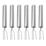 6 Pellkartoffelgabeln, Pommesgabeln Edelstahl Set, Kartoffelspirale Und...