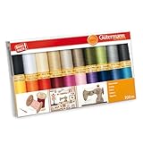 Gutermann GUT_734520-1 Fadenset: Baumwolle C Nr. 50: 20 Stück, Mehrfarbig,...