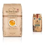 Schwiizer Schüümli Mild Ganze Kaffeebohnen 1kg - Intensität 1/5 -...