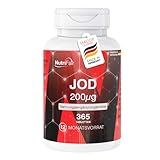 Jod 200μg - 365 Tabletten mit je 200μg Jod - Hochdosiert - Kaliumjodid -...