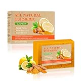 Kurkuma Seife, Kojic Acid Soap mit Curcuma und Lemonextrakt, Turmeric Soap...