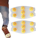 Schuhspikes für Schnee und Eis | Transparente Zugschneegriffe für Schnee...