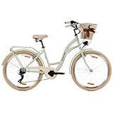 Goetze Mood 26 Zoll Damen Citybike, 17 Zoll Tiefeinsteiger Rahmen, 6-Gang...