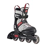 K2 Skates Jungen Inline Skates Raider, Grey - red, 30D0101.1.1.M