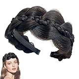 Geflochtene Haarbänder, breiter geflochtener Haarreifen mit Zähnen |...