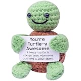 Mwmoeen Lustige Positive Schildkröte Geschenke, Hand Gestrickt Critters,...