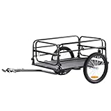 VEVOR Fahrradanhänger 72kg Tragkraft Transportanhänger faltbar und...