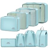 MOFELON Koffer Organizer - 8 Stück, Packing Cubes, Packwürfel für...