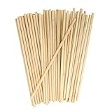 Ideen mit Herz Holzstäbe | 50 Stück | rund | 30 cm lang | 8 mm x 8 mm |...