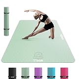 HAPBEAR Yogamatte XXL- Extra Groß Breit Yoga Matte, TPE Sportmatte...