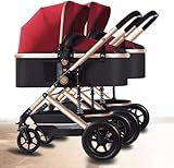 Kinderwagen für Kleinkinder, Zwillingskinderwagen, Doppelklappbarer...