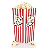 FunX Kraftpapier Popcornboxen 12er Pack Groß - Partyboxen für Kino,...
