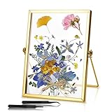Unvtap Glasbilderrahmen 15x20cm Glasrahmen für Gepresste Blumen...