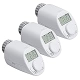 eqiva 3er-Set Model N Elektronik-Heizkörperthermostat mit...
