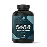 Glucosamin Chondroitin hochdosiert - Big Pack: 360 Kapseln (hält 6 Monate)...