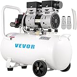 VEVOR Flüsterkompressor 50 L, Leise Ölfrei Kompressor 750 W, Ölfrei...