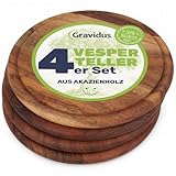 Gravidus Vesperteller aus FSC-zertifiziertem Akazienholz ⌀ 25 cm –...