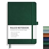 RETTACY Notizbuch Liniert A5, Journal Tagebuch mit 192 nummerierten...