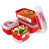 Sistema Microwave-Heat & Eat Frischhaltedosen Set | 4 rechteckige...