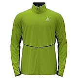 Odlo Herren Langlauf Jacke MARKENES, lime green - black, XXL