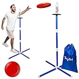 Toyfel Frisbee Wurfspiel Set - Gartenspielzeug Frisbee Flaschenspiel...