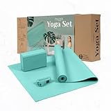 Myga Yoga Starter Kit | Komplettes Set mit Yogamatte, Yogablock & Gurt |...